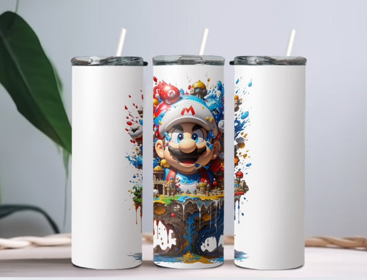 Mario world tumbler