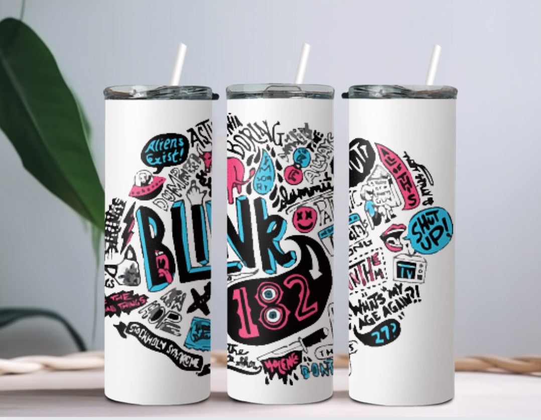 Blink 182 tumbler