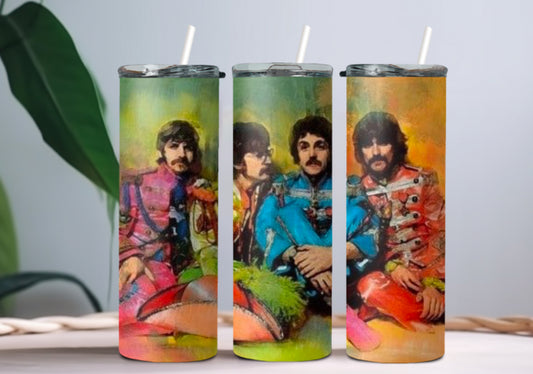 The Beatles tumbler