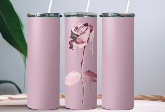 Pink rose tumbler