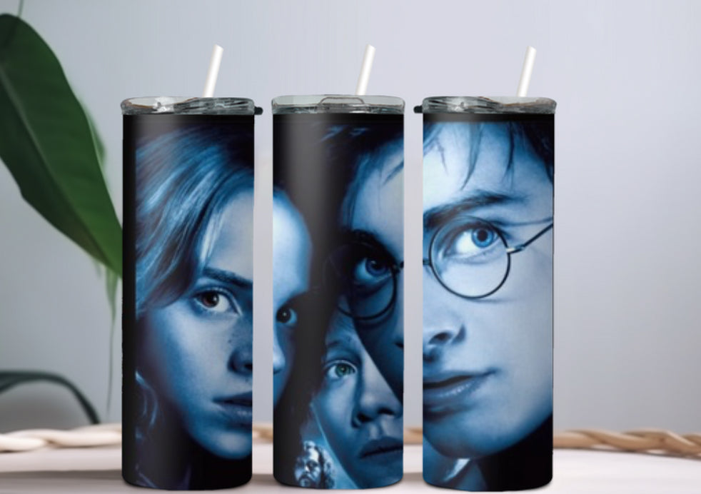 Harry, Hermione and Ron tumbler