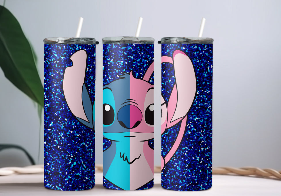 Stitch and Angel tumbler