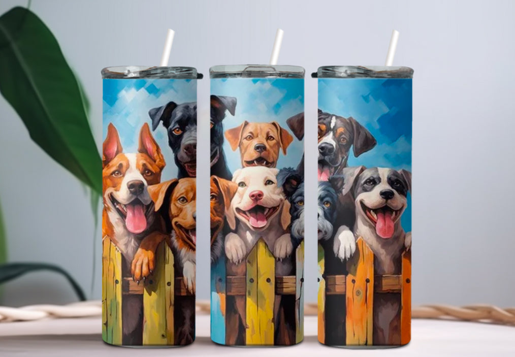 Funny dog tumbler