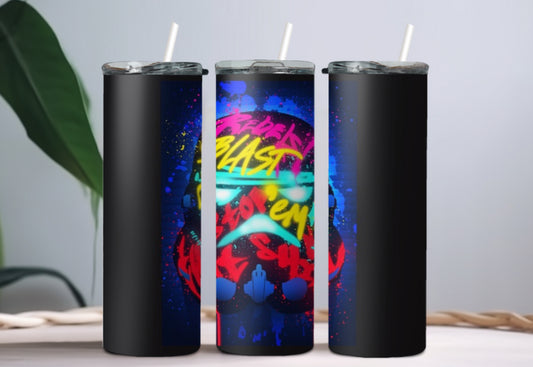 Stormtrooper graffiti tumbler