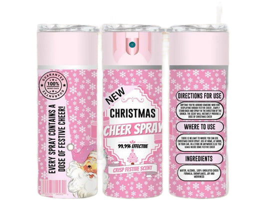 Christmas cheer spray tumbler