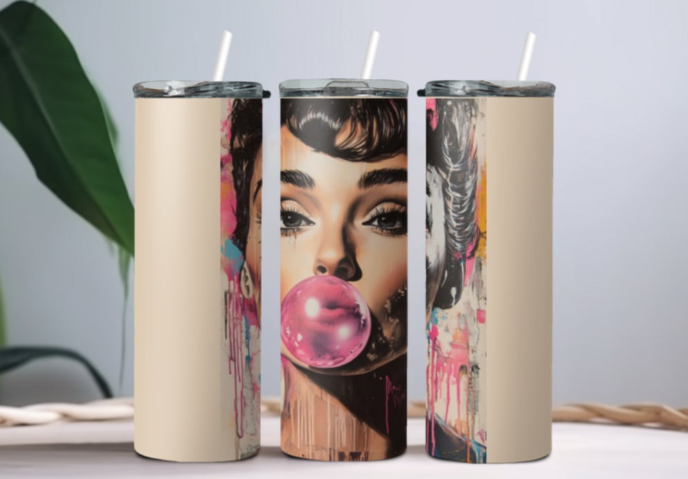 Audrey Hepburn tumbler