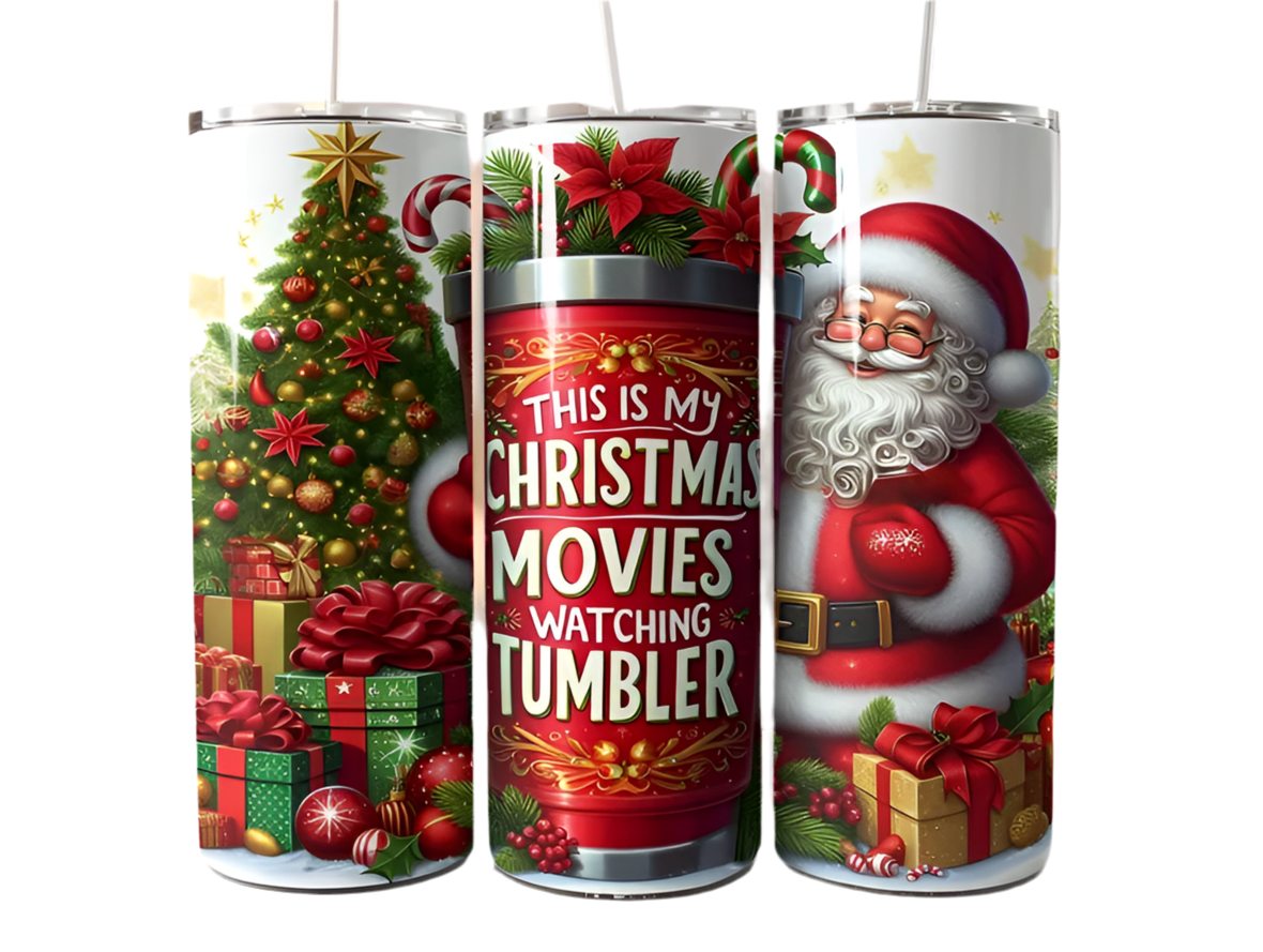 Christmas movie tumbler