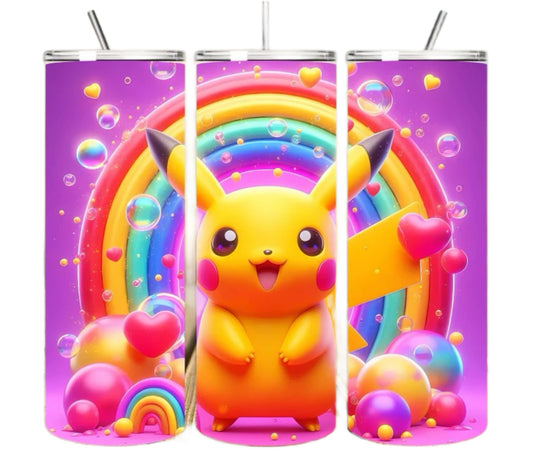 Pink Pikachu rainbow