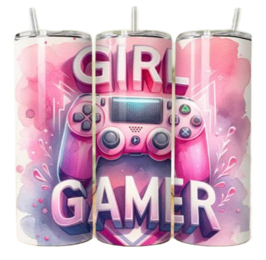 Girl gamer tumbler